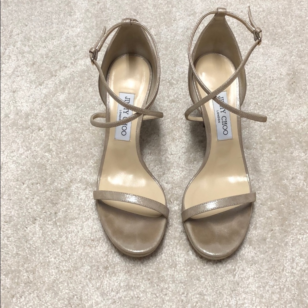Worn only ONCE! Jimmy Choo Harper 100mm Sz39 suede